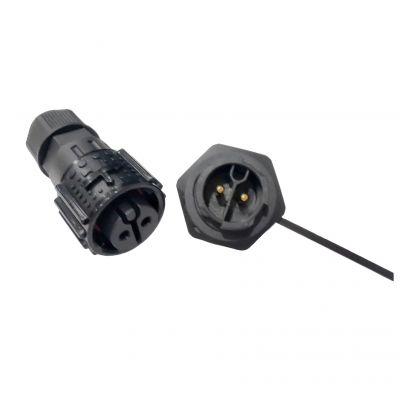 Connecteur mâle et femelle autobloquant à 2 broches 20 A série M19