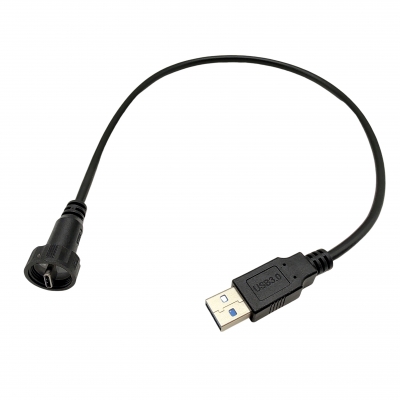 Câble d‘extension étanche IP68 (fiche mâle USB Type-C vers fiche USB 3.0 Type-A)